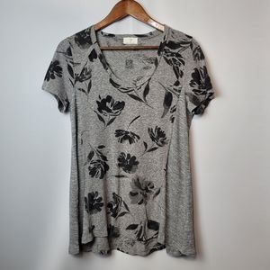 Anthropology T.la floral print top